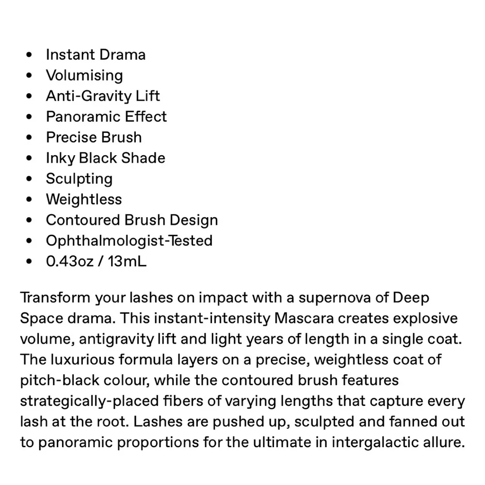 NEW Pat McGrath dark star mascara